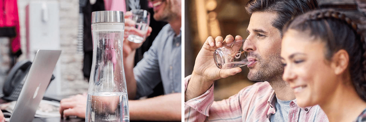 szklana ekskluzywna karafka 1,2 litra bwt